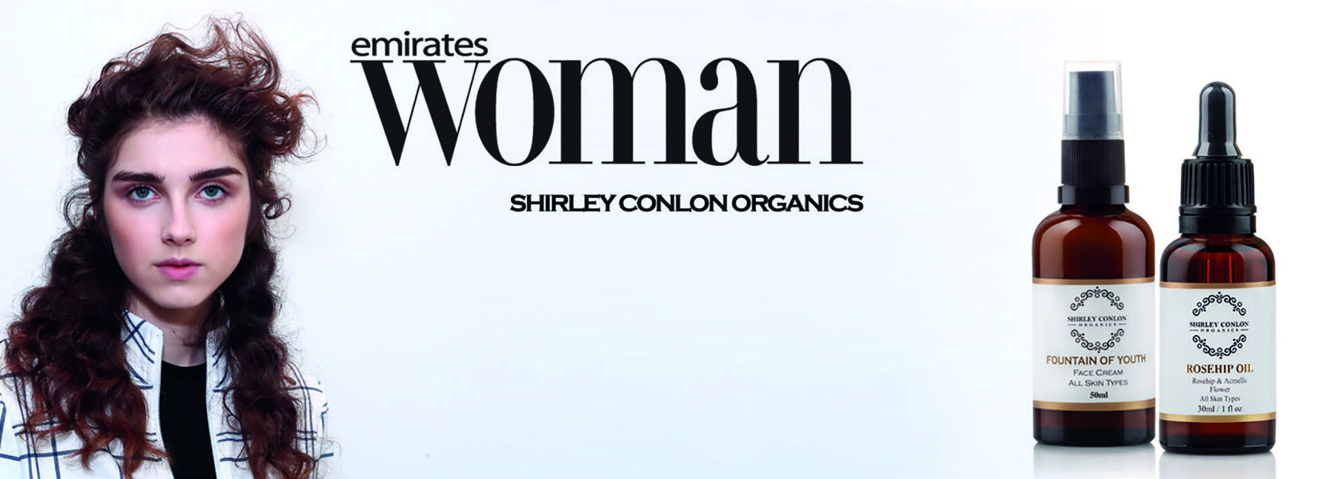 Shirley Conlon Organics | Organic Skincare Dubai | Emirates Woman Banner